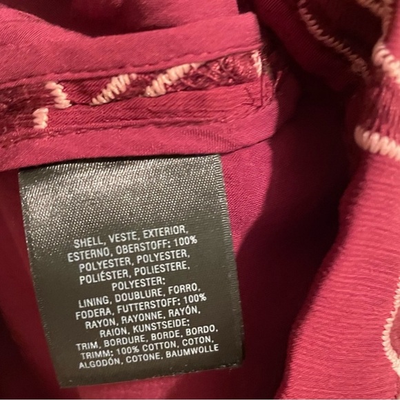 Anthropologie Moulinette Soeurs Women's Lace Pink And Burgundy Dress Size 2P NWT - Picture 6 of 7